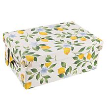 Craft Buddy Lemons & Prints Stacking Storage Boxes 3-piece Set
