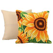 Craft Buddy Sunflower Cross-Stitch Cushion Kit