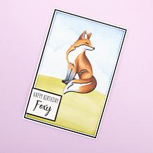 Crafter's Companion Animal Outline Stamp & Die Set - Fox, Bird & Stag