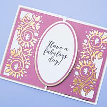 Crafter's Companion Cutting Edge Die and Foil Rub On Set