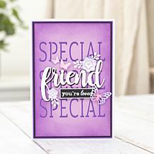 Crafter's Companion Friend and Congrats  Stamp & Die Sets