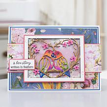 Crafter's Companion Lovebirds 12" x 12" Paper Pad - 24 Sheets