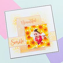 Crafter's Companion Set of 3 Floral 3D Embossing Folder, Die & Stencil