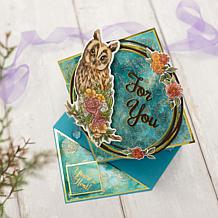 Crafter's Companion Sheena Garden Visitors Stamp & Die Set - Owl