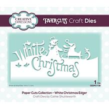 Creative Expressions Paper Cuts Edger White Christmas Craft Die