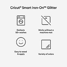 Cricut Smart Iron-On Glitter (25 in x 12 ft) White