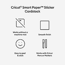 Cricut Smart Paper Sticker Cardstock Sampler Neutrals - 13" x 25" 20ct