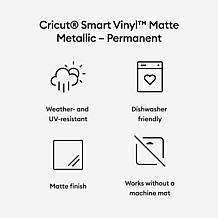 Cricut Smart Vinyl Matte Metallic – Permanent (25" x 5') Champagne