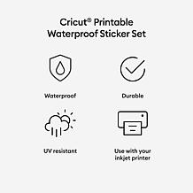 Cricut Waterproof Sticker Set - US Letter (6 ct)
