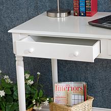 Crisp-White, 2-Drawer Writing Desk