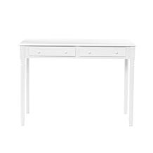 Crisp-White, 2-Drawer Writing Desk