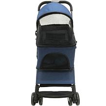 CritterSitters Single Pet Stroller for Pets 33 Lbs. and Under - Blue