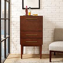 Crosley Furniture Everett Spirit Cabinet - Mahogany