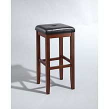 Crosley Furniture Upholstered Square Seat 2pc 29" Bar Stools -Mahogany