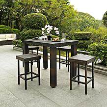 Crosley Palm Harbor 5pc Outdoor Wicker High Dining Set