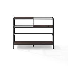 Crosley Provo Record Storage Console Matte Black & Brown