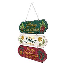 Crystal Art® Christmas Sentiment Hanging Sign