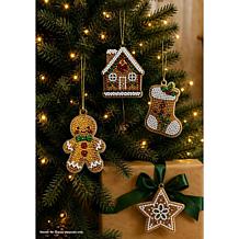 Crystal Art® Gingerbread Keepsakes Hanging Decorations - Set of 12