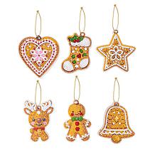 Crystal Art® Gingerbread Keepsakes Hanging Decorations - Set of 12