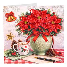 Crystal Art® Winter Poinsettia Papercraft Card Kit