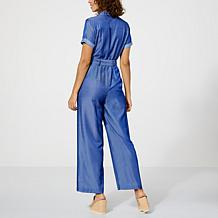 Curations x Sarah Anderson Belted Utility Jumpsuit