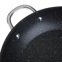 Curtis Stone 12.6" Frypan with Helper Handle and Glass Lid