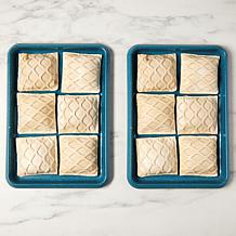 Curtis Stone 12ct Salmon Wellington w/Spinach and Cheddar Sauce AS