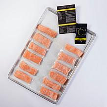 Curtis Stone 12pk Skinless Faroe Island Salmon Filets w/Seasoning AS
