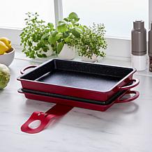 Curtis Stone 13-in-1 Dura-Pan+ Sauté Pan with Grill Pan and Lid