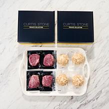 Curtis Stone (4) Filet Mignon & (4) Jumbo Lump Crab Cakes in Gift Box