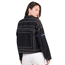 Dallas Cowboys Officially Licensed NFL Women's Denim Studded Jacket