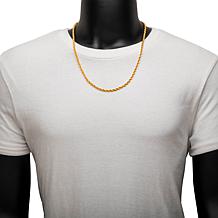 Dante Men's Gold PVD Stainless Steel 4mm Rope Chain