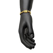 Dante Men's Gold PVD Stainless Steel 6mm Miami Cuban Link Bracelet