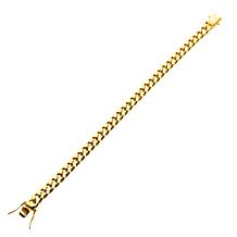 Dante Men's Gold PVD Stainless Steel 8mm Miami Cuban Link Bracelet