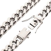 Dante Men's Stainless Steel 10mm Miami Cuban Link Bracelet