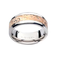 Dante Stainless Steel Men's Stone Inlay Ring