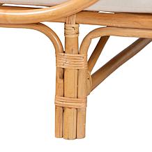 Davida Bohemian Natural Rattan Daybed 78.7"W x 39.4"D x 29.5"H