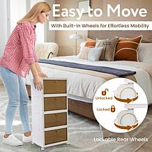 dbest Quik Box Sport Stackable Storage Bin with Wheels