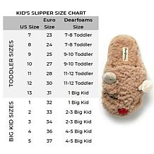 Dearfoams Kid's Holiday Novelty Reindeer Scuff Slipper