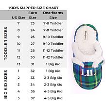 Dearfoams Kid's Lil Bear Matching Christmas Slippers