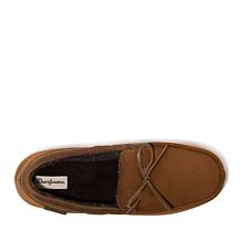 Dearfoams Men's Indoor Outdoor Microsuede Moccasin - Pierce