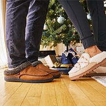 Dearfoams Men's Indoor/Outdoor Microsuede Moc Toe Slippers - Marshall
