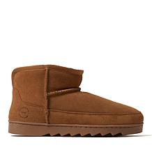 Dearfoams Women's Genuine Suede Mini Ankle Bootie - Gretchen