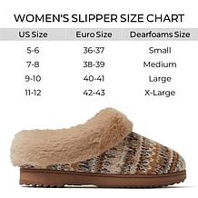 Dearfoams Women's Indoor/Outdoor Memory Foam Clog Slipper - Hannah
