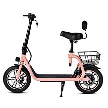 DeLorean 450W 36V Folding Seated E-Scooter w/Backrest & Accessories