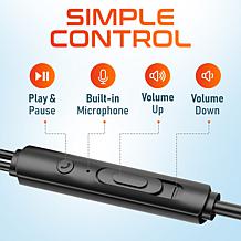 Delton 10E USB Wired Computer Earbuds w/ Mic for Laptops/PC