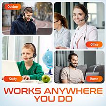 Delton 12y USB Wired Computer Headset w/ Mic for Laptops/PC