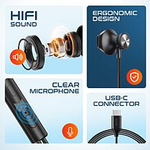 Delton 15E USB Computer Eearbud Headset with Microphone