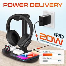 Delton 15W Wireless Fast-Charging Headset Stand