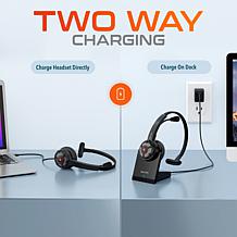 Delton 50X DSP ENC Noise Cancelling Computer Headset & Charging Dock